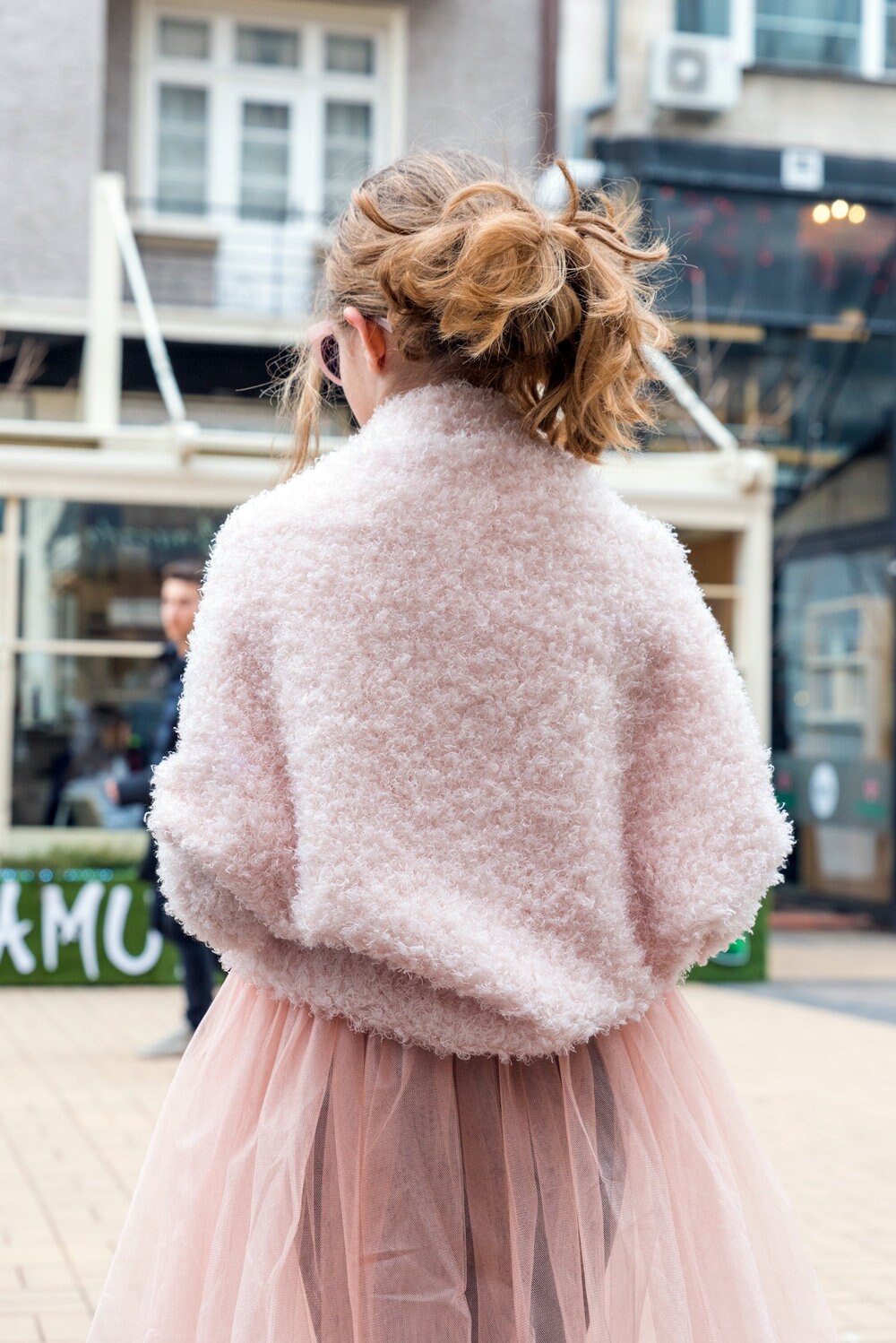 Cropped fuzzy bolero jacket/ Toddler girls shrug sweater/ Etsy