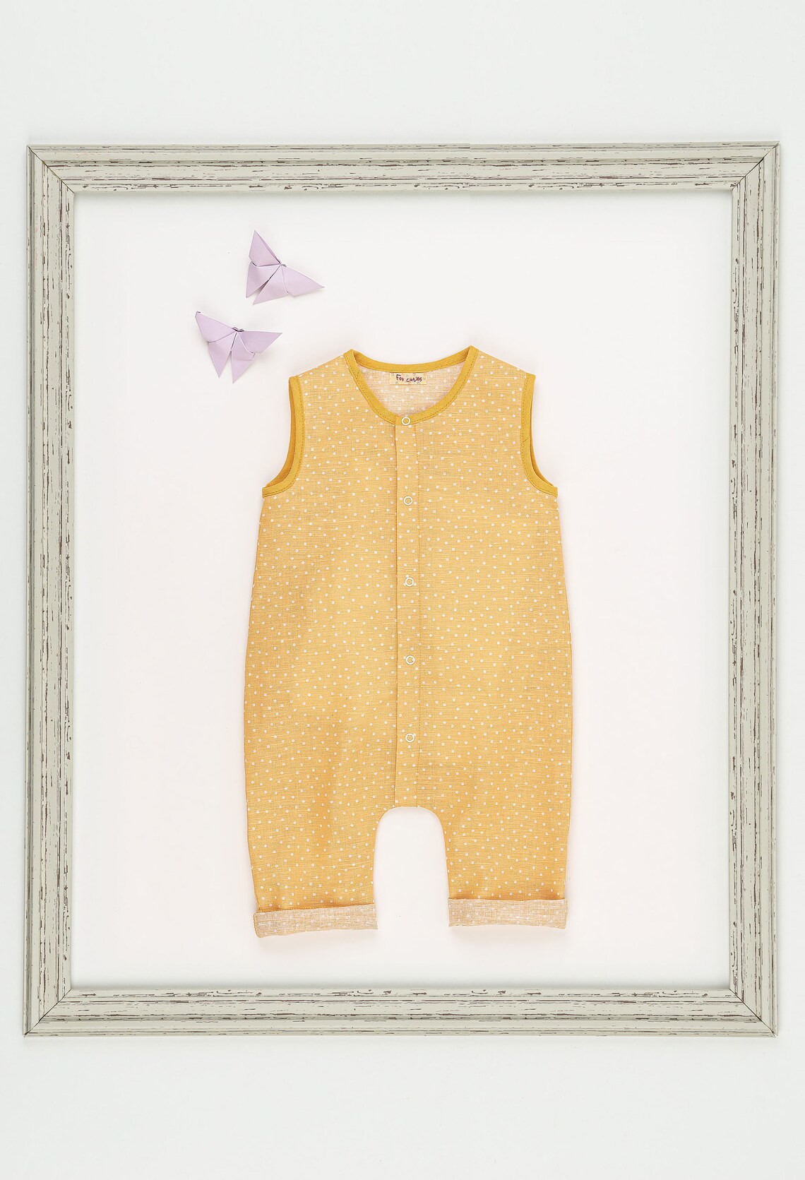 Baby Linen Suit/ Linen Shirt and Bodysuit/ Baby Summer Outfit/ Etsy