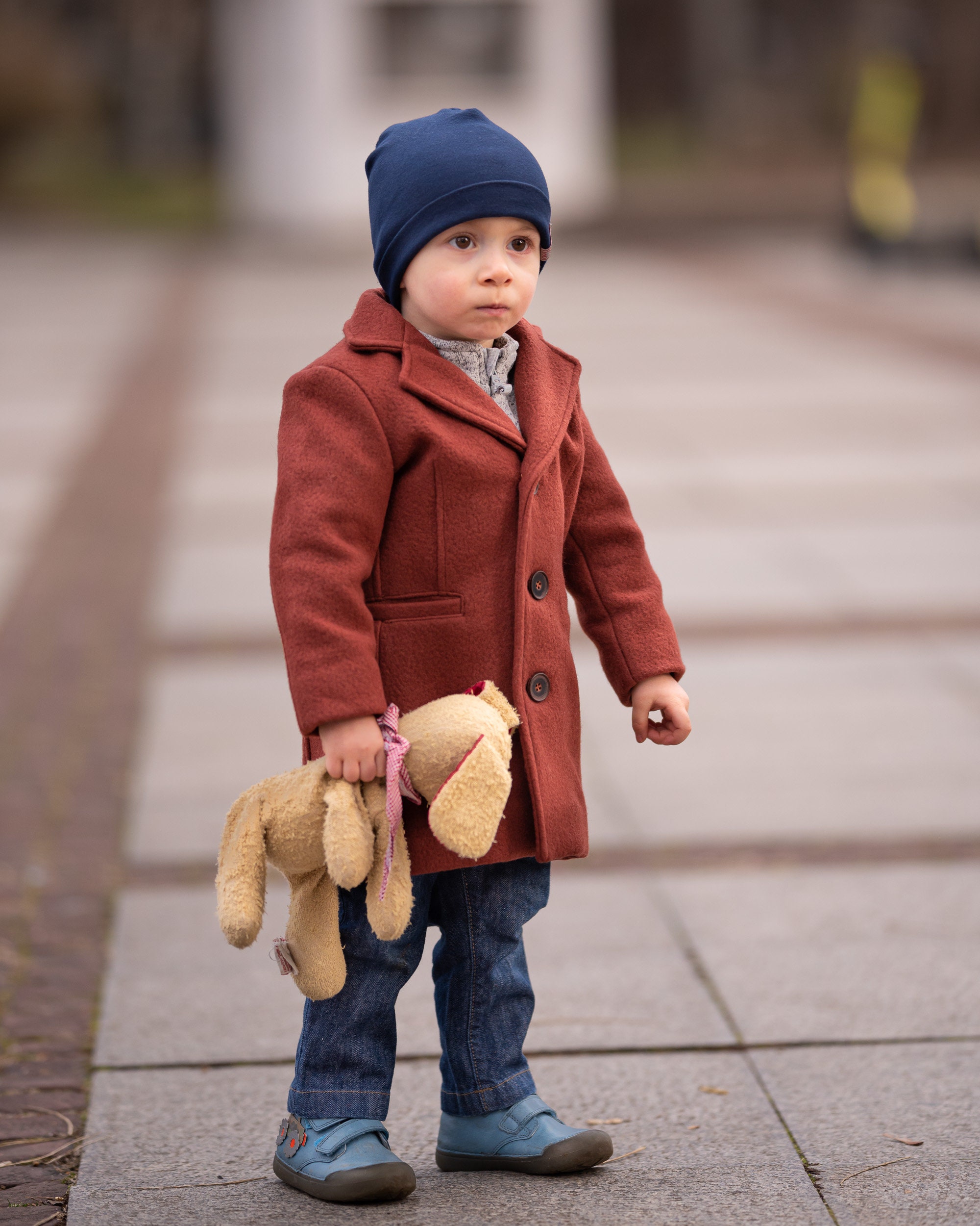 Chaquetón largo de lana para niños, abrigo vintage de invierno cálido para  niños, abrigo de doble botonadura para niños pequeños, abrigo clásico  largo, abrigo de guisante largo junior -  México