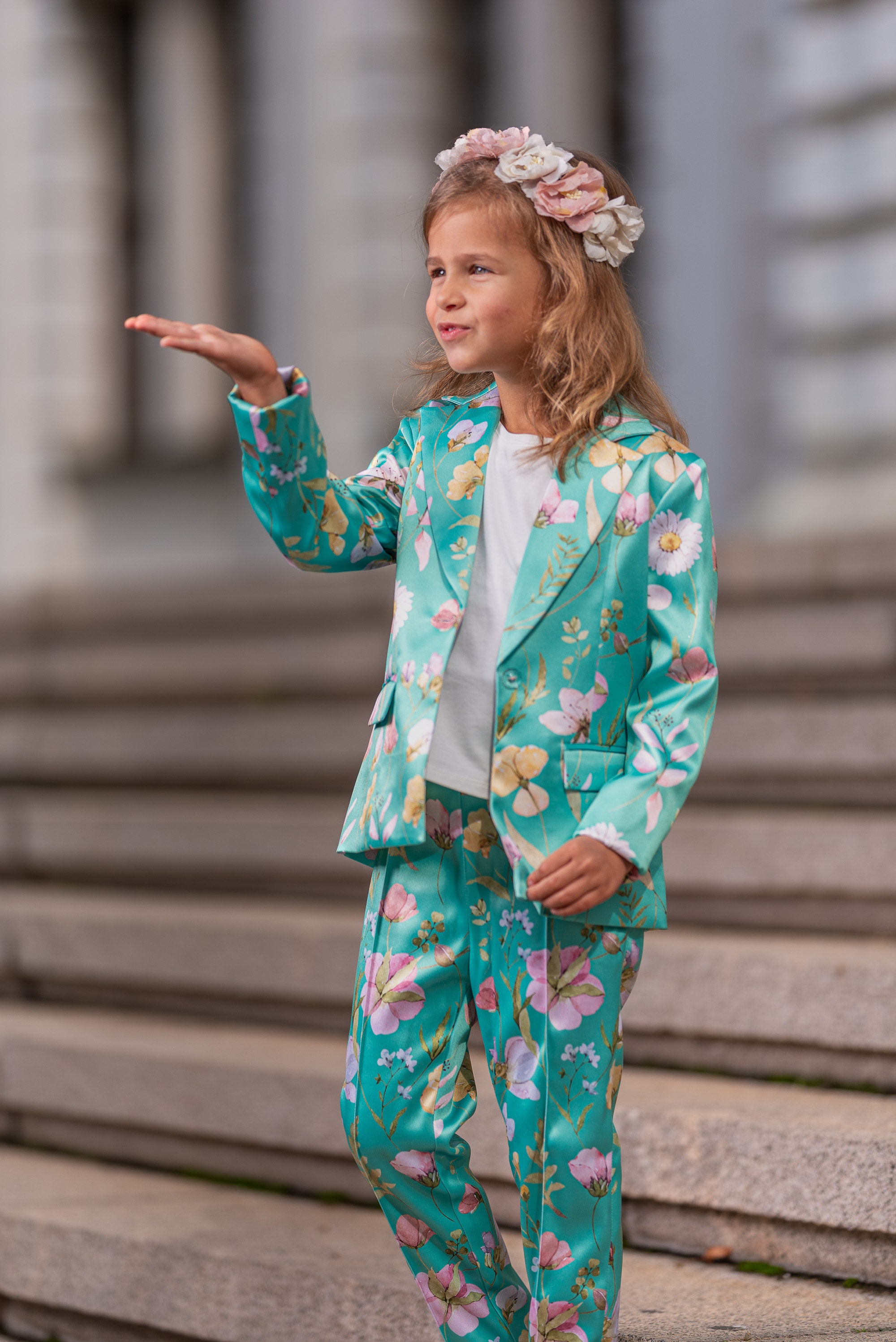 Flower girl pantsuit hot sale