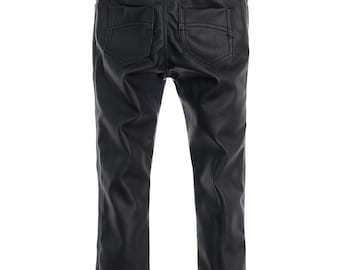 Boys black hotsell leather pants