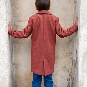 Winter coat, Boys wool coat, Vintage coat, Warm long coat, Trendy coat, Toddler boy coat, Kids coat, Down coat, Pea coat, Long boys coats image 7