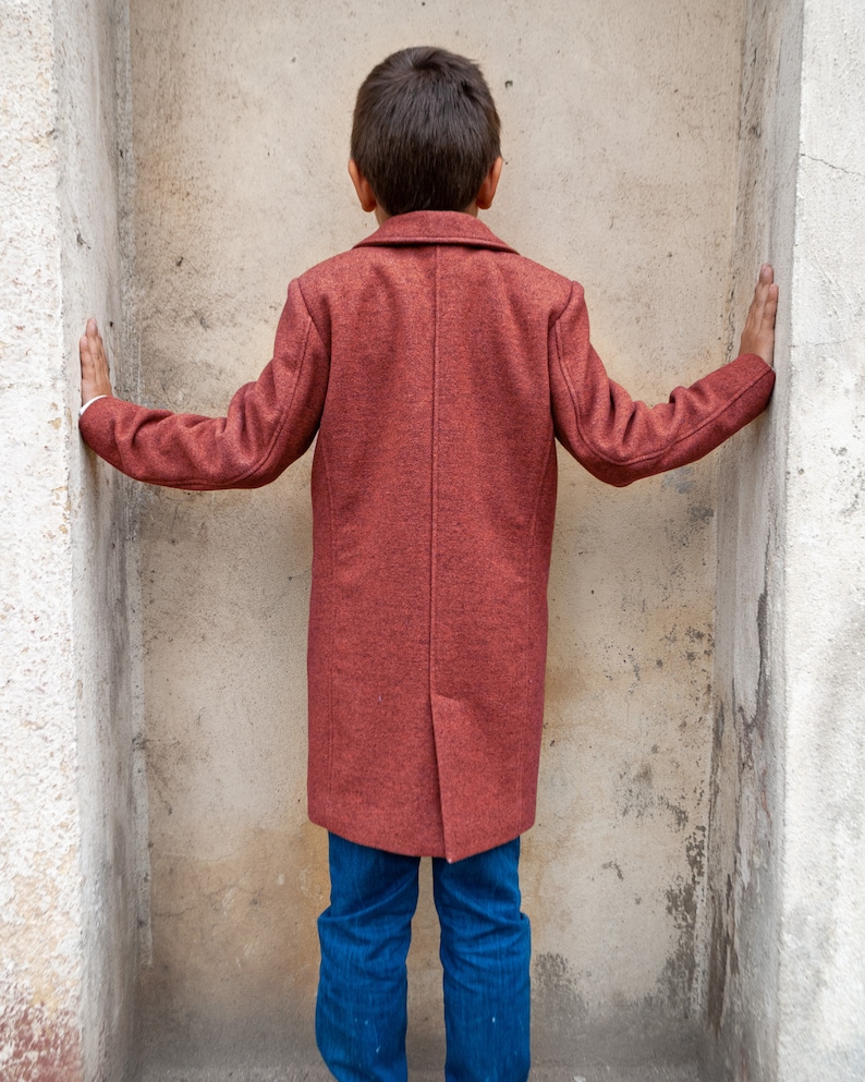 Winter coat, Boys wool coat, Vintage coat, Warm long coat, Trendy coat, Toddler boy coat, Kids coat, Down coat, Pea coat, Long boys coats image 7