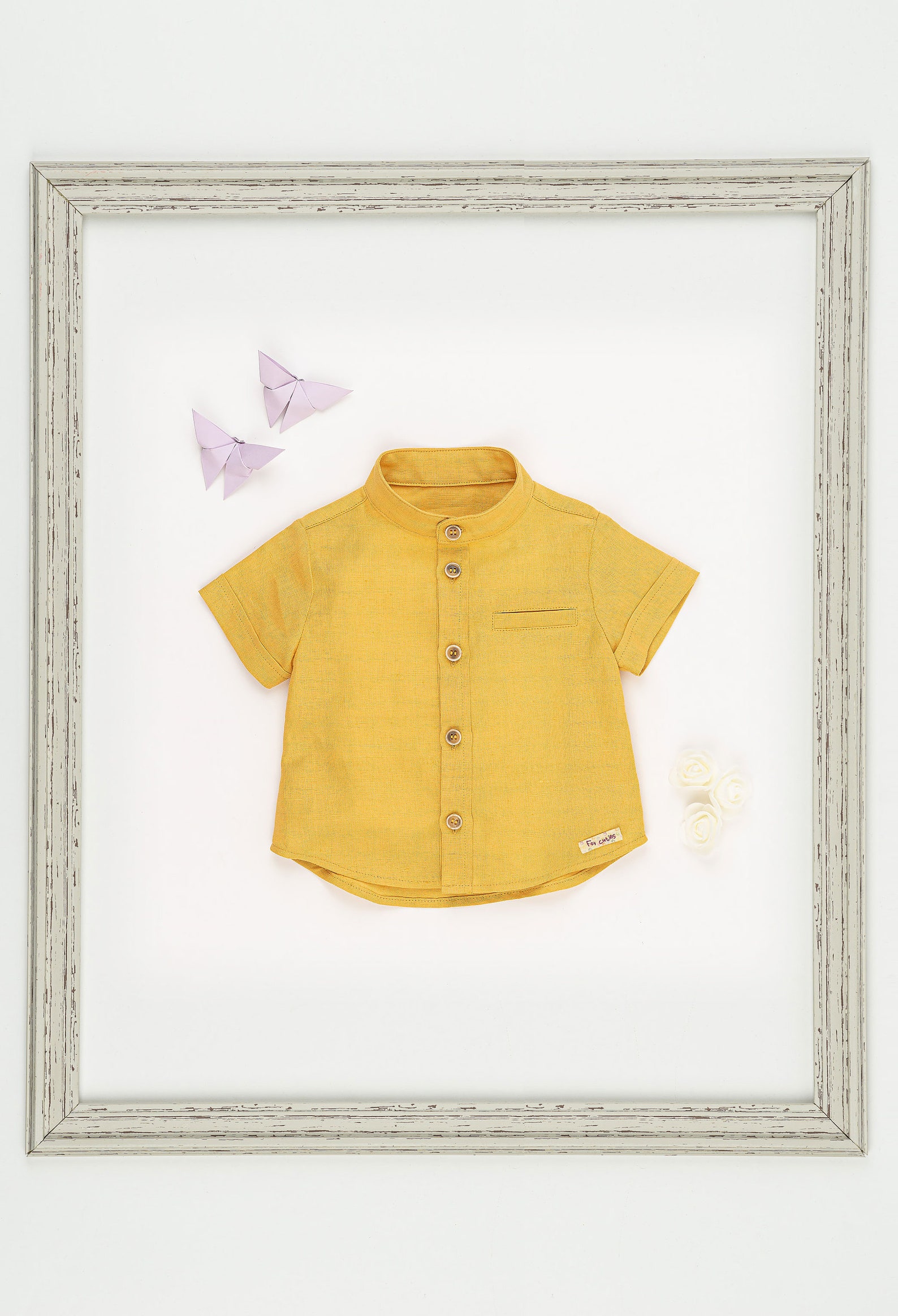 Baby Linen Suit/ Linen Shirt and Bodysuit/ Baby Summer Outfit/ Etsy