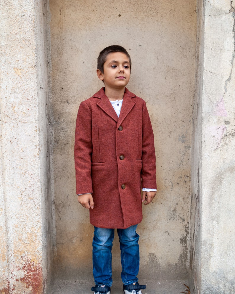 Winter coat, Boys wool coat, Vintage coat, Warm long coat, Trendy coat, Toddler boy coat, Kids coat, Down coat, Pea coat, Long boys coats image 5