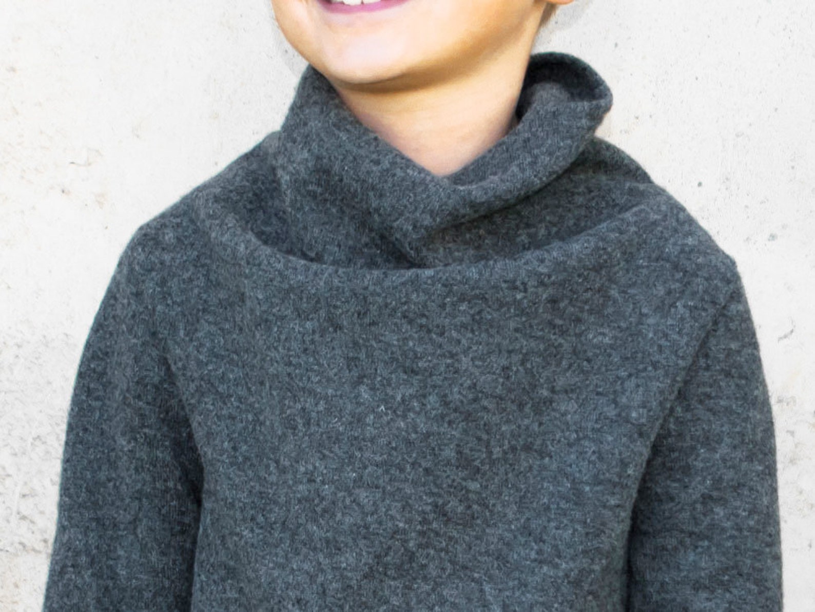 Boys Wool Turtleneck Sweater/grey Pullover/winter Sweater/kids Etsy
