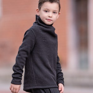 Black boys clothing set/ Boys outfit ideas/ Winter clothes for kids/ Boys winter outfits/ Toddler boy winter fashion/ Kids outdoor clothing image 3