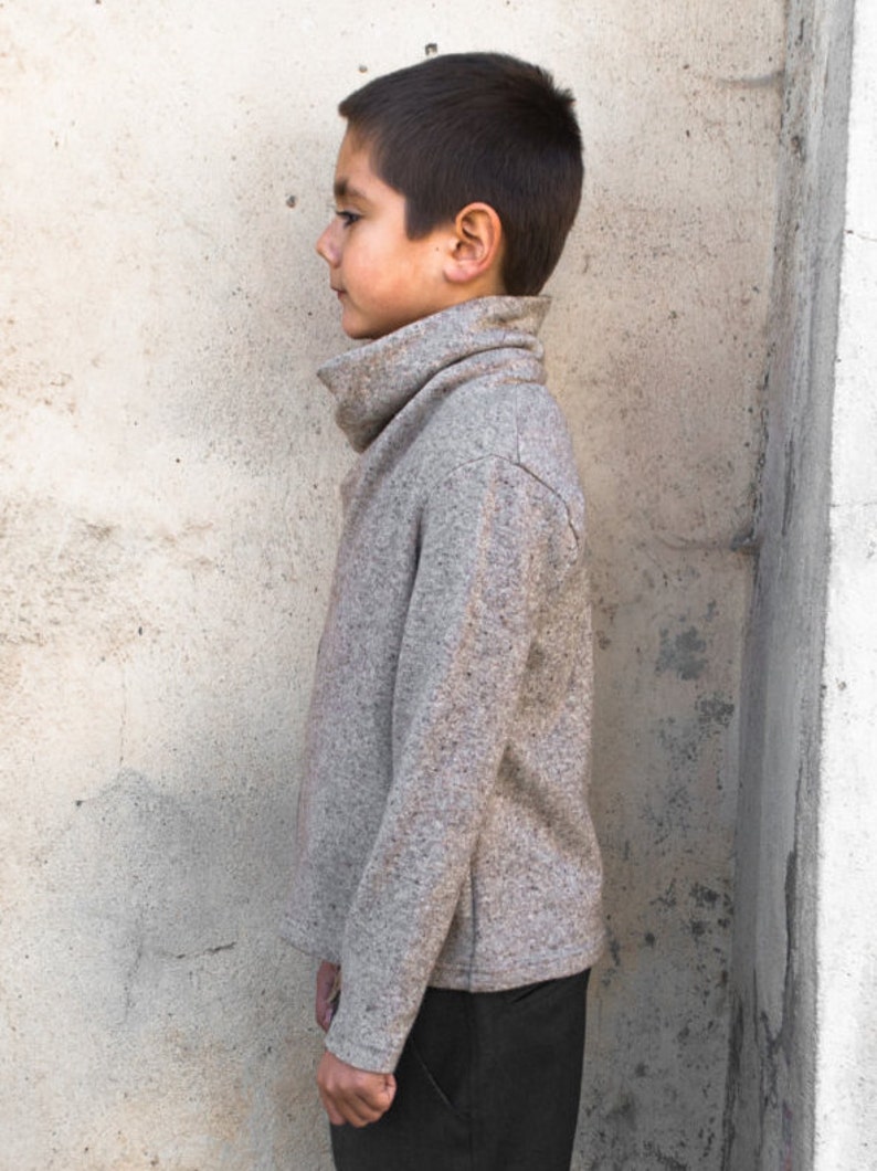 Boys Turtleneck Sweater/toddler Boys High Collar Sweater/kids Etsy
