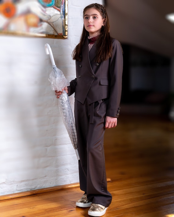 Little girl pant suits cheap