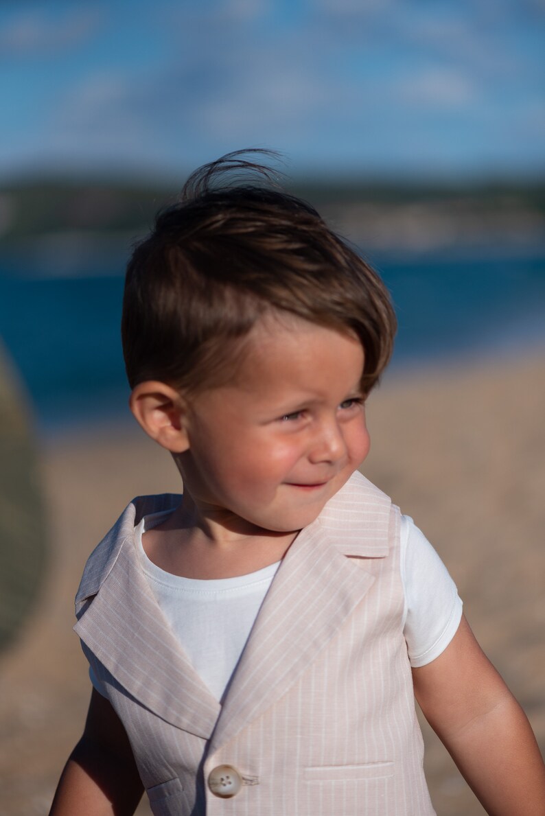 Baby Boys Linen Suit Summer Formal Wear Kids Linen Outfit/ Etsy