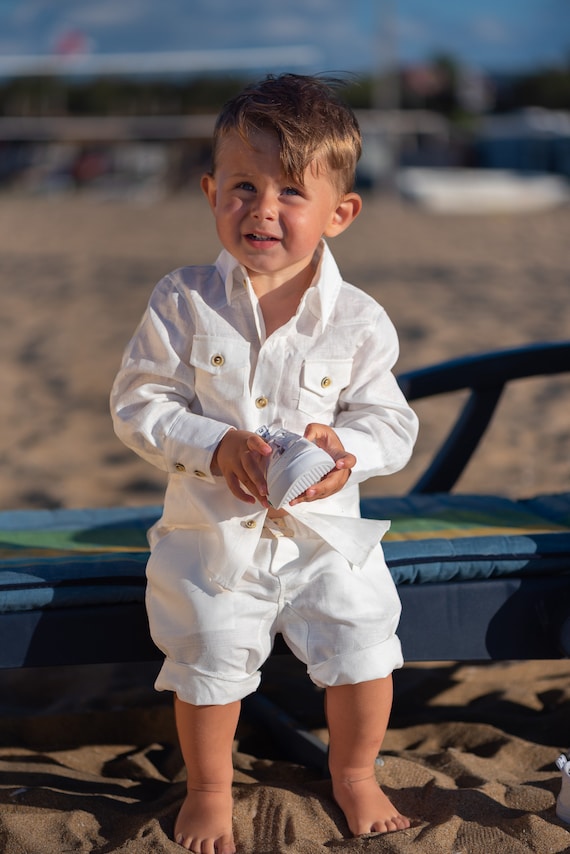 Desviarse Varios Buque de guerra Conjunto de ropa blanca para bebés de verano / Traje de verano - Etsy España