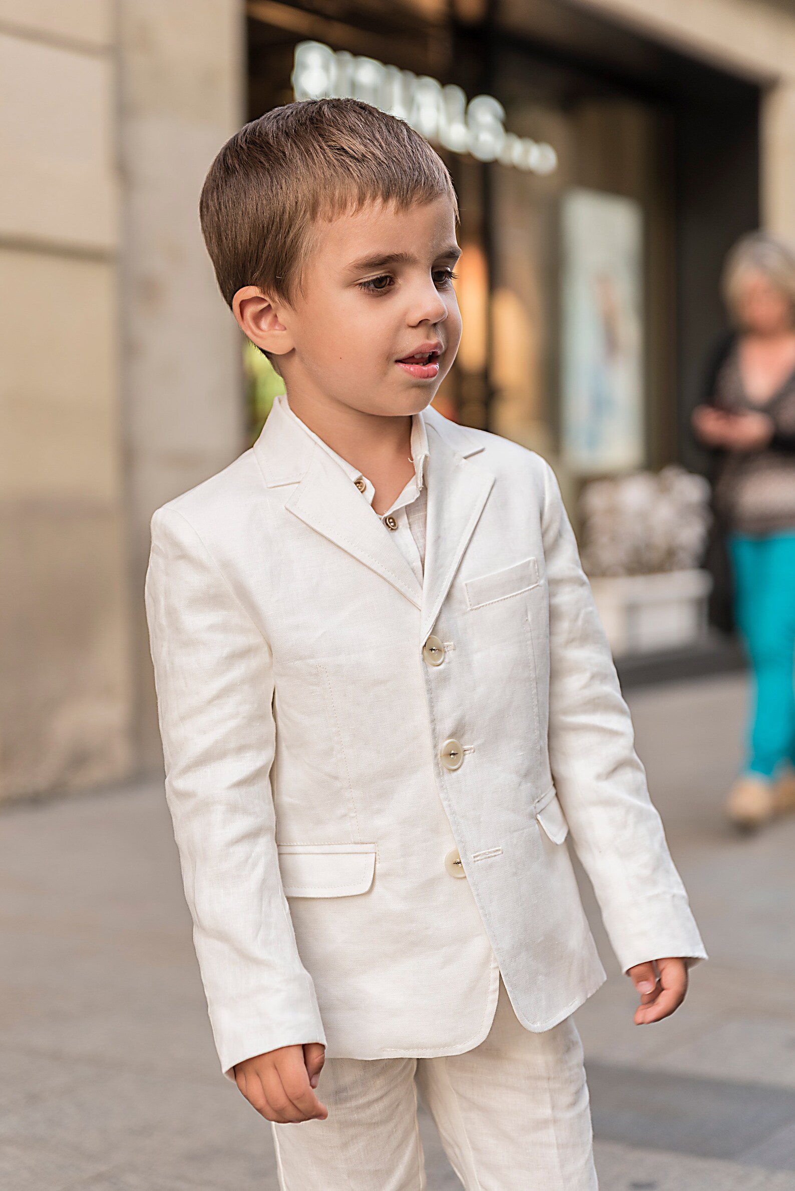 Boys Linen Suit Summer Formal Wear Kids Linen Outfit/ Etsy Canada