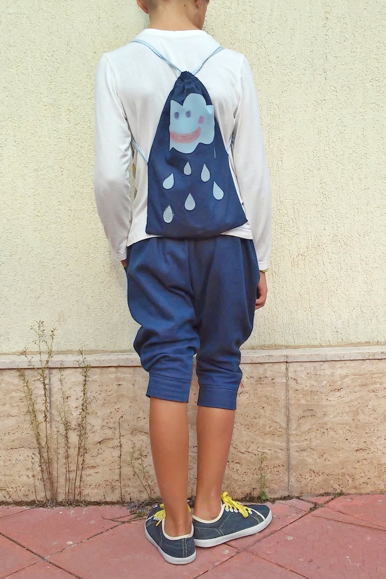 Girls harem pants/Toddler girl baggy pants/Kids capri Etsy