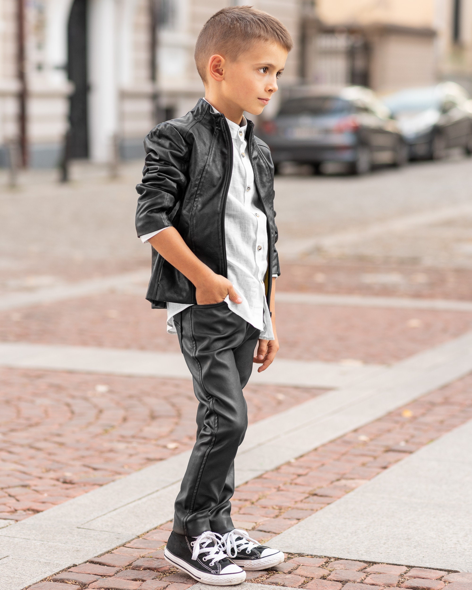 Explore more than 198 boys leather jacket