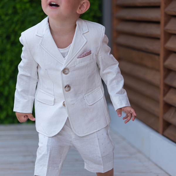White Linen Suit Etsy UK