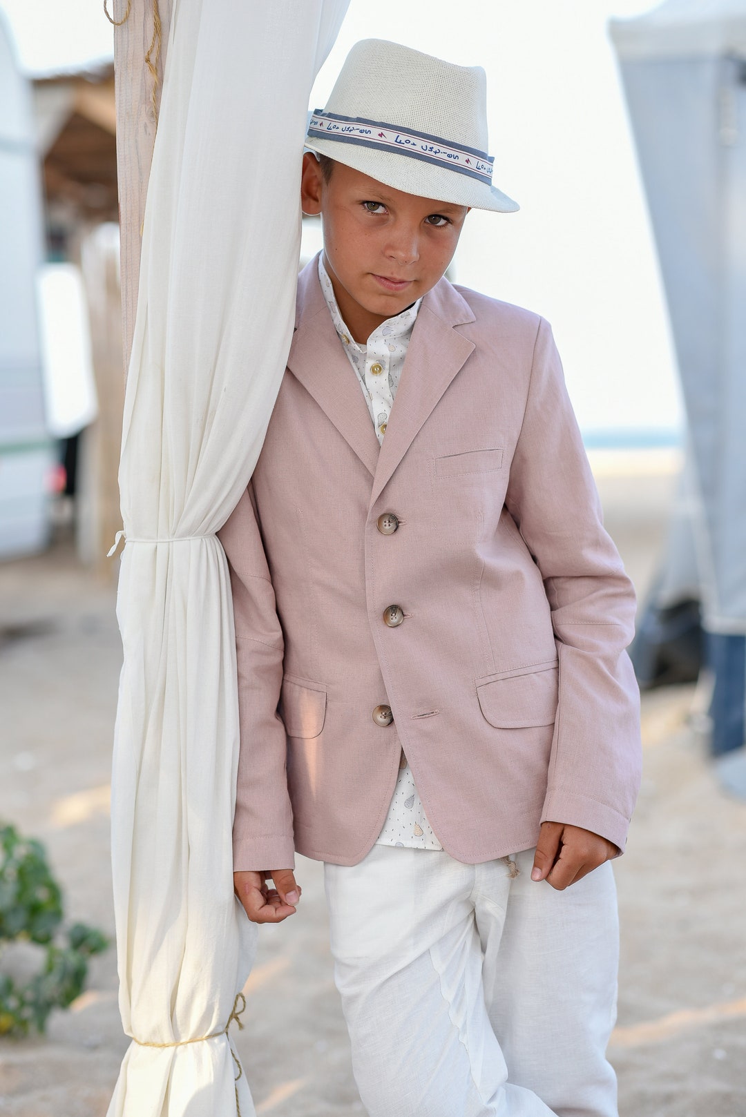 Lito Angels Set Van 5 Stuks Voor Baby Jongens Formele Smoking Kostuums Geen Staart Jurk Dragen Doopoutfits