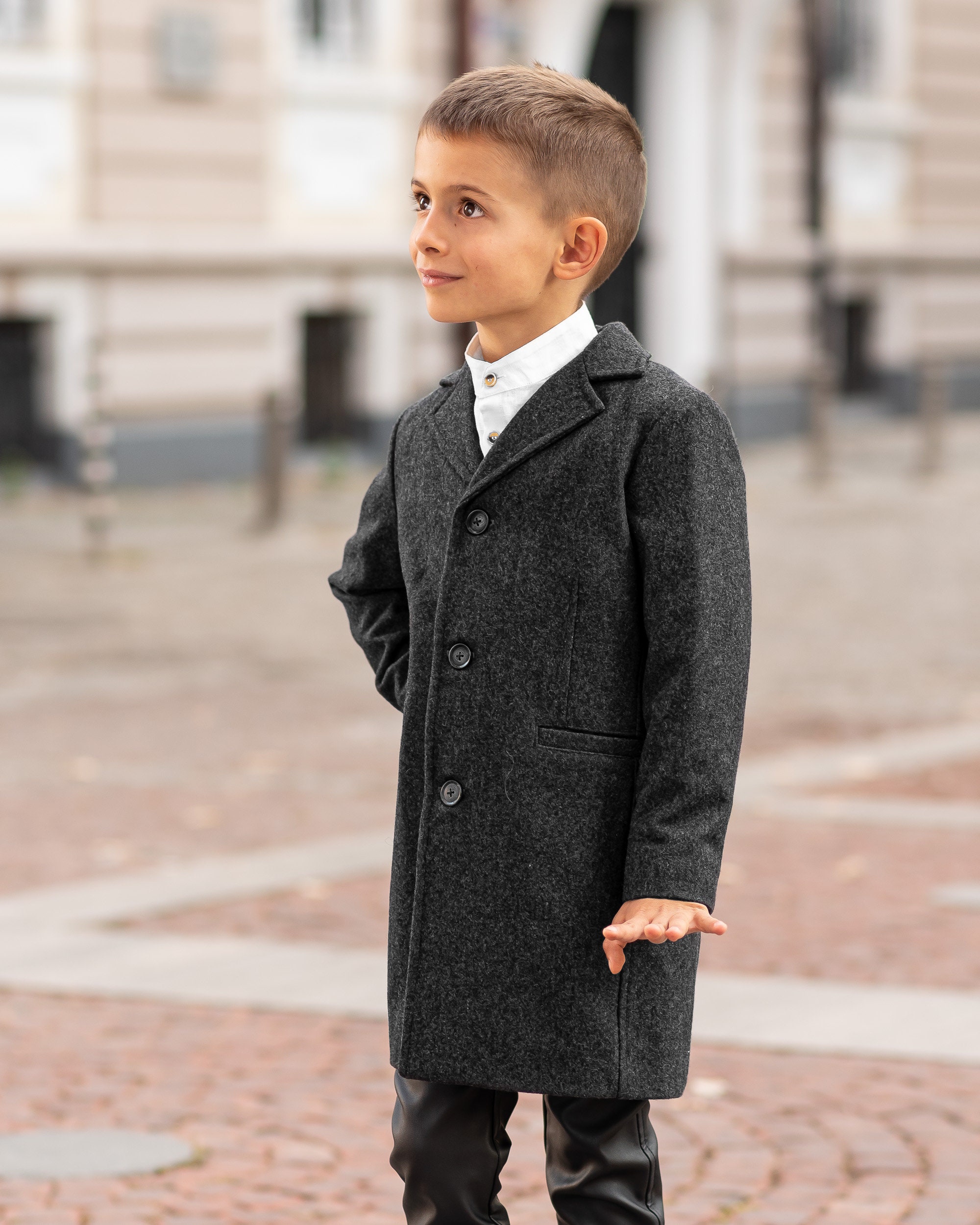 Boy with coat best sale