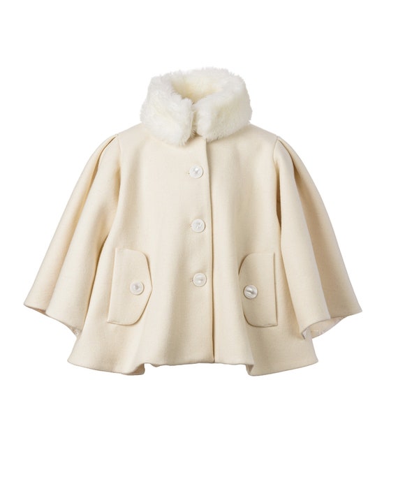 manteau cape blanc