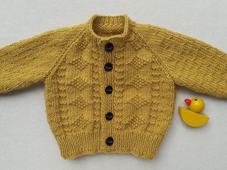 Mustard Baby Cardigan Mustard Unisex Baby Clothes Gender - Etsy UK