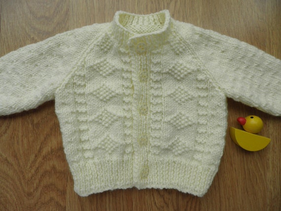 cream baby jumper