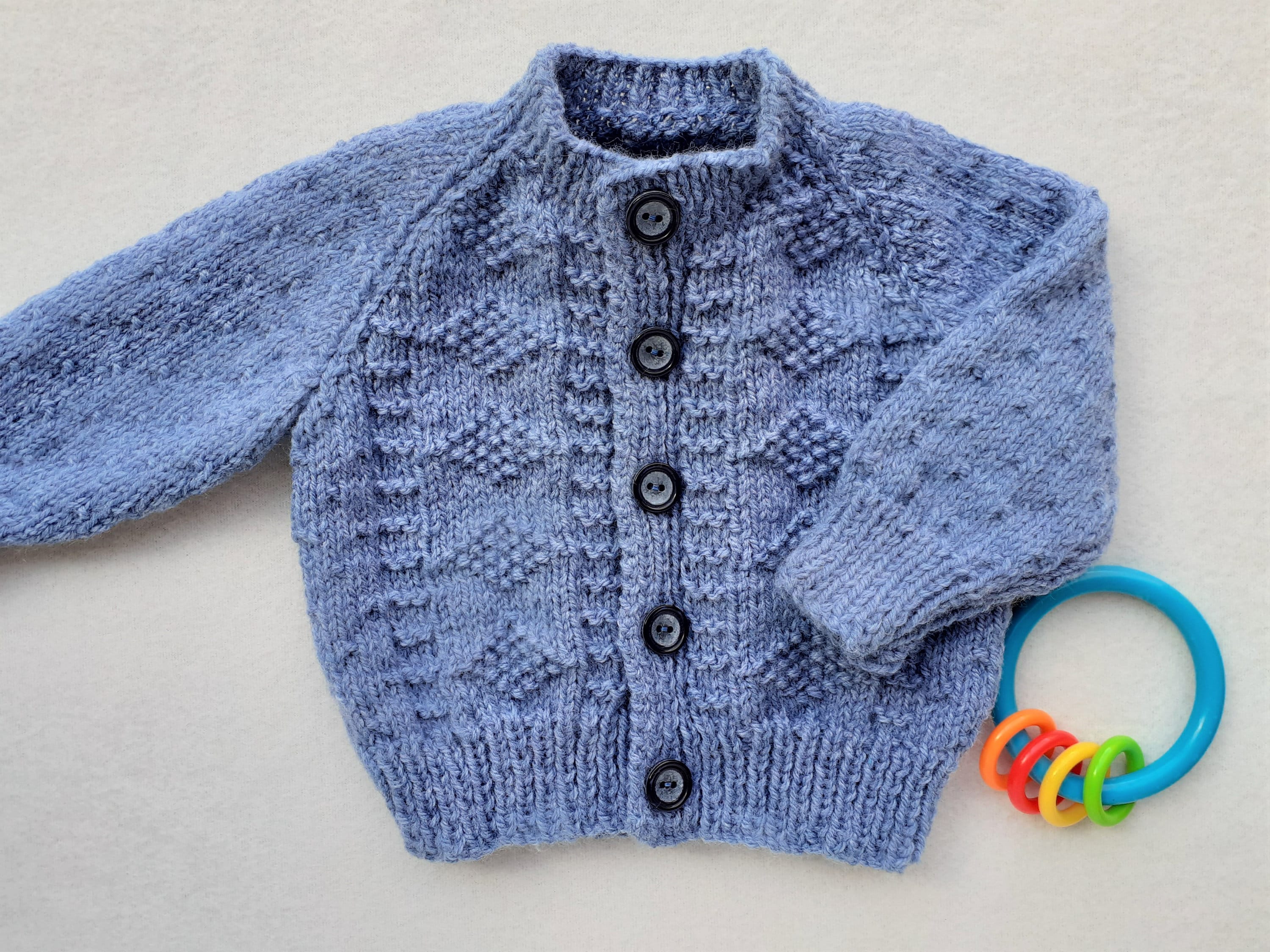 Blue baby cardigan denim blue cardigan denim boys sweater | Etsy