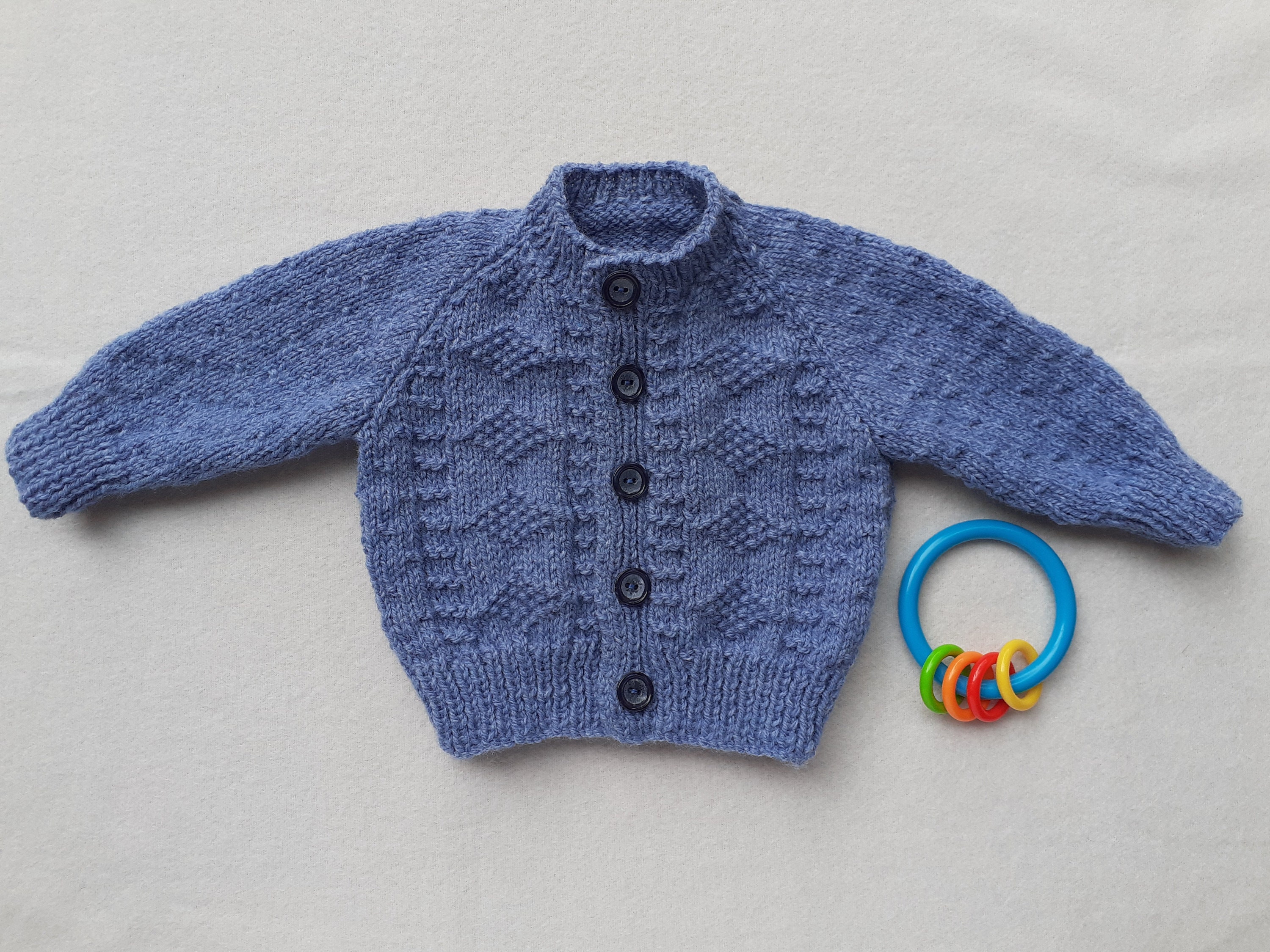 Blue Baby Cardigan Denim Blue Cardigan Denim Boys Sweater - Etsy UK