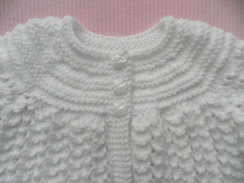 Baby Girl Christening Outfit White Girl's Sweater Baby Etsy