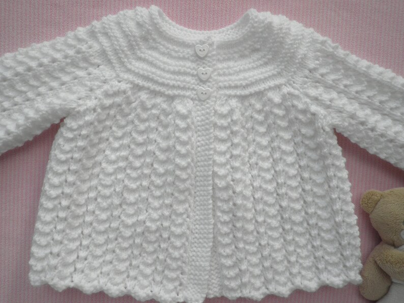 Baby girl baptism outfit white girl's sweater baby girl Etsy