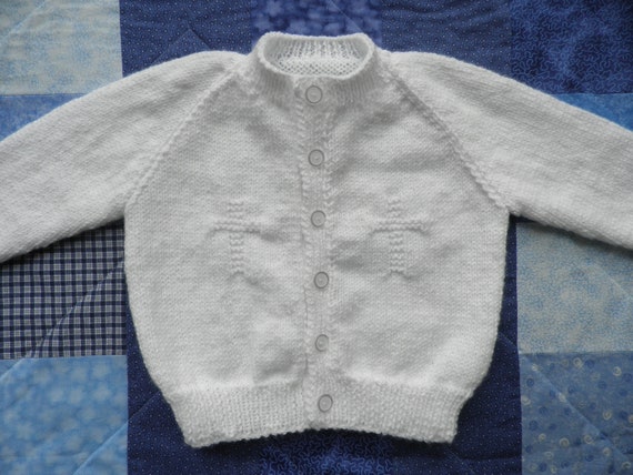 baby ivory christening cardigan