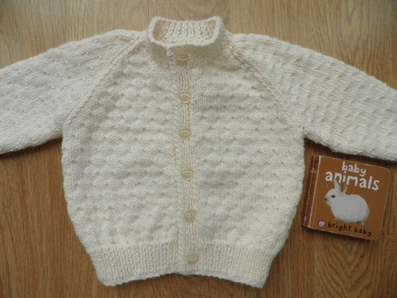 cream baby sweater