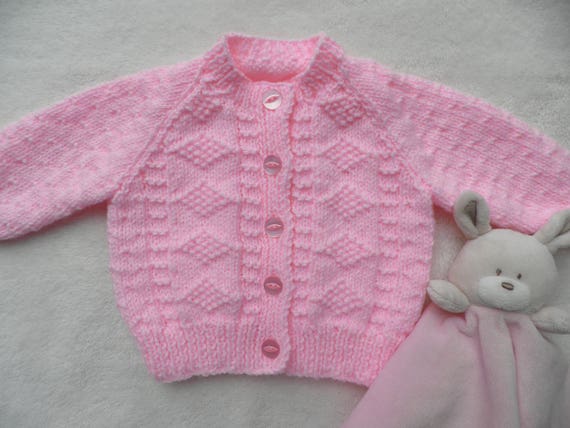 newborn pink cardigan