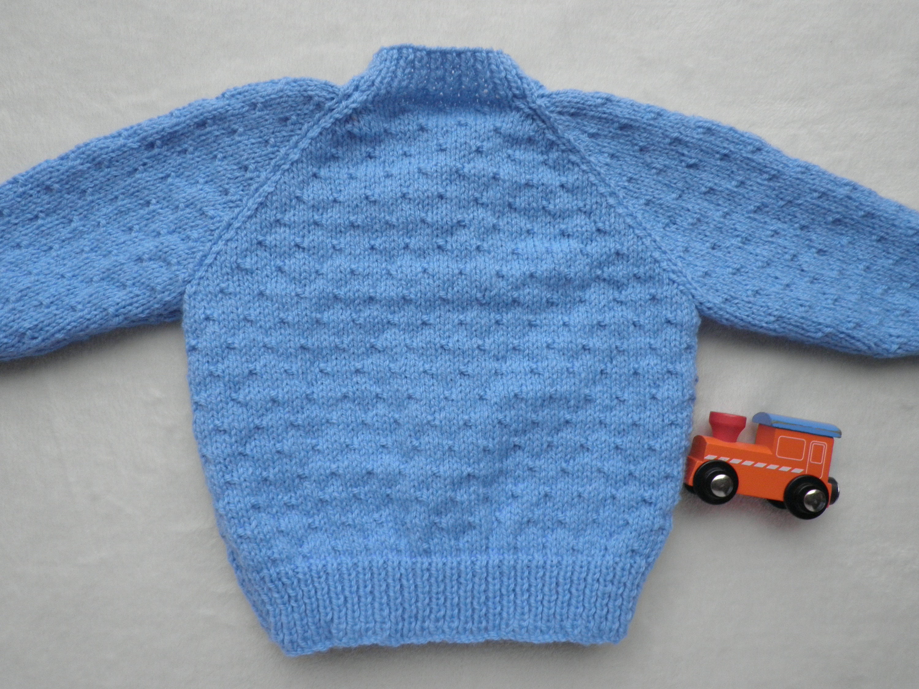 Blue Boy's Cardigan Handknitted Blue Baby Cardigan 612 Etsy UK