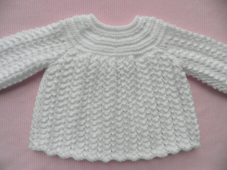 Baby Girl Christening Outfit White Girl's Sweater Baby Etsy