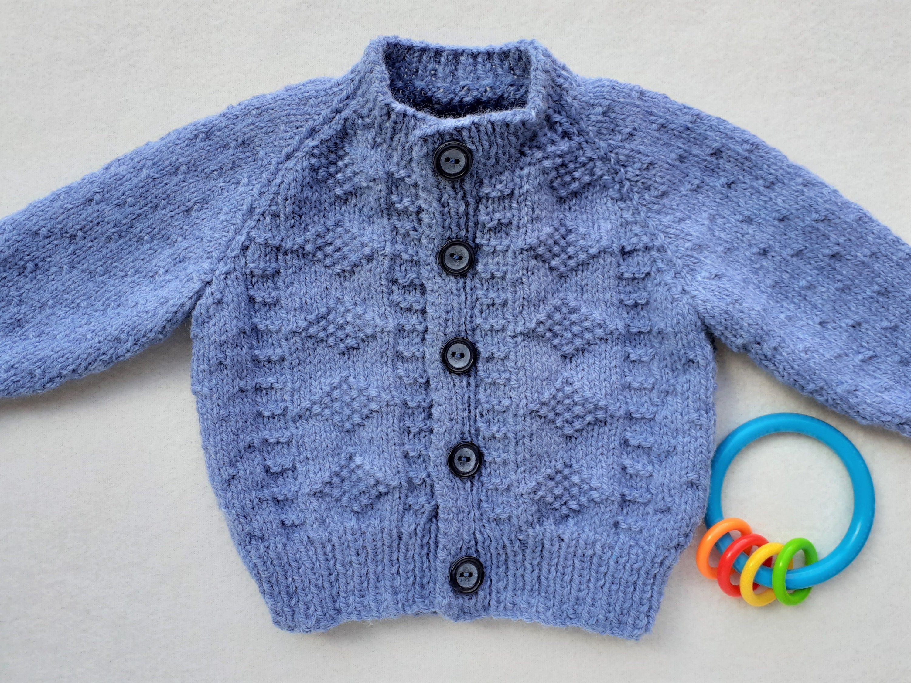 Blue baby cardigan denim blue cardigan denim boys sweater | Etsy