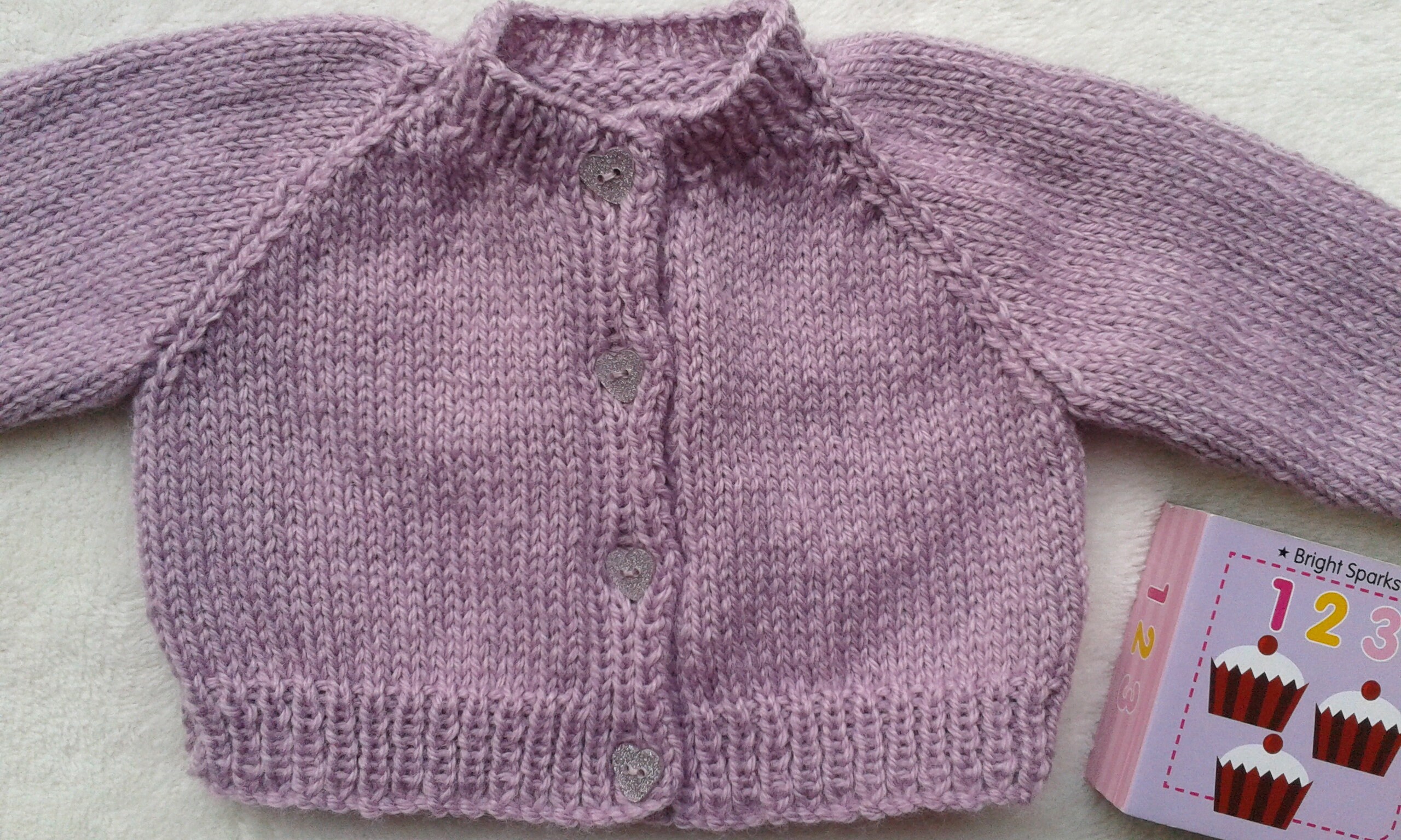 Purple Baby Cardigan and Hat Baby Girl Coming Home Outfit 0 - Etsy UK