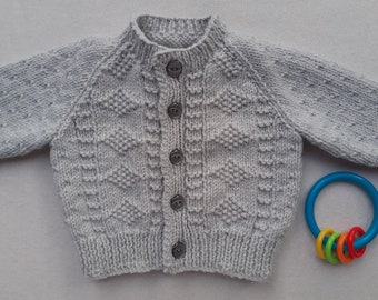 grey baby cardigans