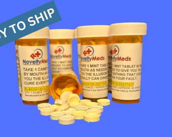 Novelty Smarties Candy Pills: Gag Gift in Rx Bottle