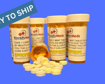 Novelty Meds SMARTIES® (Gag Gift Fake Pills) Rx - Great Gift for Anyone and Any Occasion!