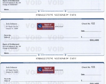 Bank of Entitlement Checking Account - Gag Gift for the Entitled People in Your Life!