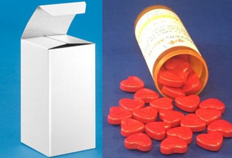 Novelty Meds CANDY HEARTS gag Gift Fake Pills Rx Great Gift for Anyone