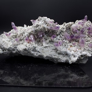Amethyst-Vera Cruz Amethyst- Amethyst On Matrix- Huge Laser Points Amethyst  cluster from Mexico