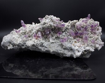 Amethyst-Vera Cruz Amethyst- Amethyst On Matrix- Huge Laser Points Amethyst  cluster from Mexico