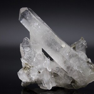 Chlorite Quartz Cluster- Raw Crystal Cluster- Green Quartz - Quartz- Natural Quartz- Brazil