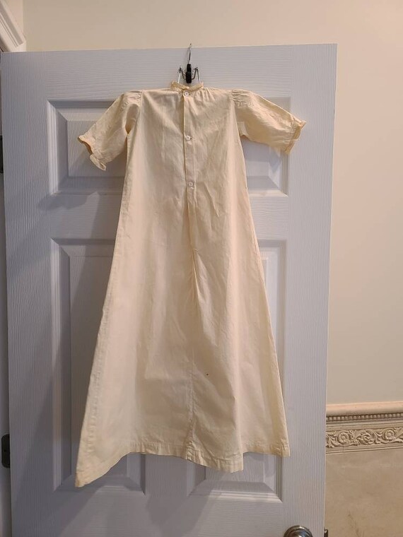 Antique Cotton Baby Gown - image 3