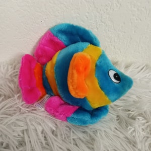 Vintage Nanco Stuffed Plush Tropical Fish Saltwater Aquarium