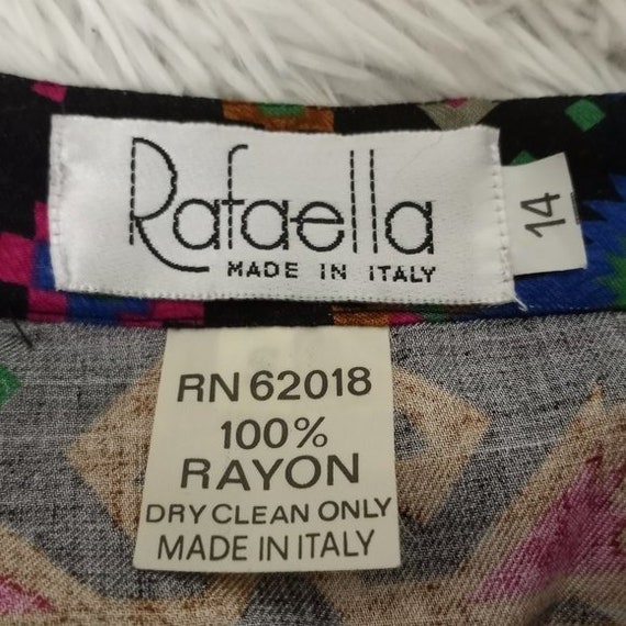 Rafaella Skirt Italian Tribal Bright color Pockets - image 2