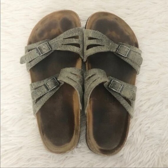 Granada Style Birkenstocks Oiled Leather Two Strap Size 240 Etsy