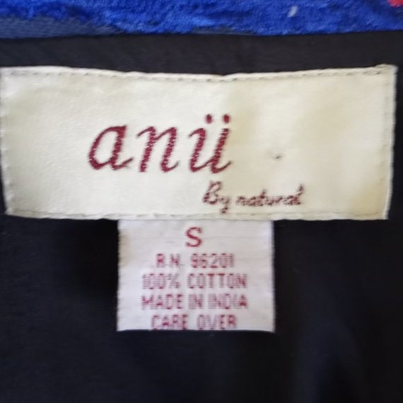 Anu Natural Jacket S Patchwork Boho Indie Hippy - image 2