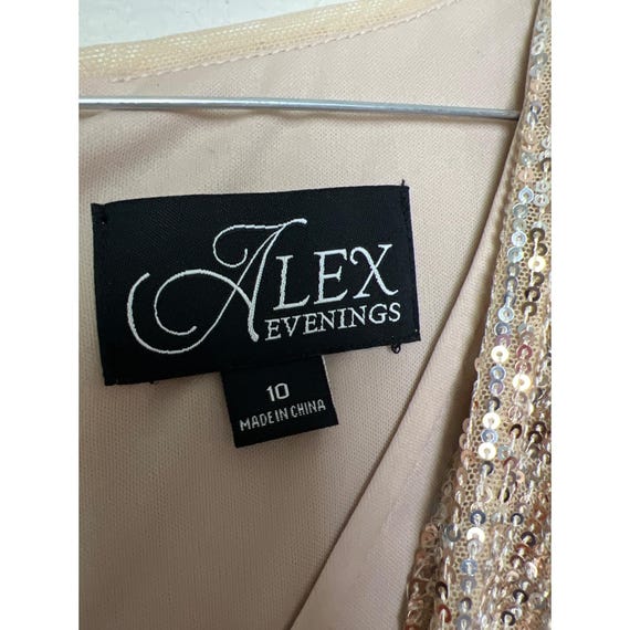 Alex Evenings SZ 10 Fully Sequined Lined Dress Cocktail Prom Formal - Etsy Alex Evenings SZ 10 Fully Sequined Lined Dress Cocktail Prom Formal - Etsy