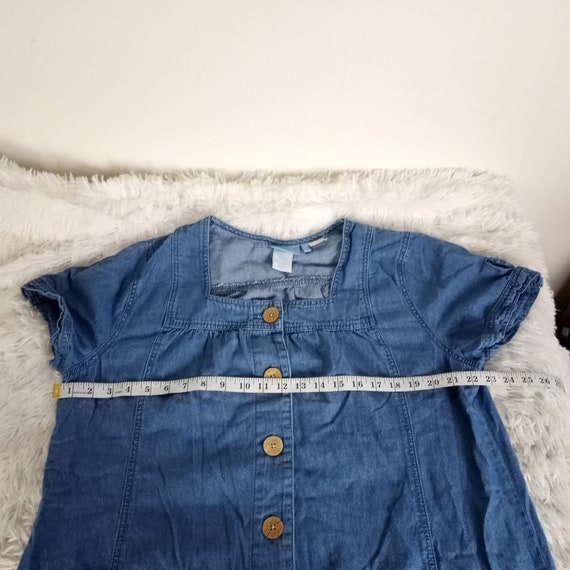 Koret Petite XL Denim Button Front Dress Cotton F… - image 3
